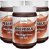 NUNUX Nuss-Nougat-Creme mit Süßungsmittel XYLIT 3 x 300g