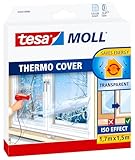 tesa INSULATION Fenster-Isolierfolie - Transparente Isolierfolie zur Wärmedämmung an Fenstern -...
