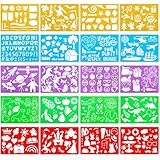 Firtink 20PCS Schablonen Kinder Weihnachten Malschablonen Set Schablonen Weihnachten Schablonen Zum...