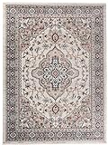 Carpeto Orientteppich Teppich Beige 60 x 100 cm Medaillon Klassisch Muster - Wohnzimmer Schlafzimmer...