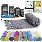 LightDry® Original Mikrofaser Sporthandtuch Backpack Reise-Handtuch - Sport & Fitness Badehandtuch...