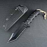 Amacigana Outdoor-Messer mit gerader KlingeOutdoor-Messer mit K-Scheide - 26cm Gesamtlänge -...