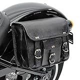 american blue Echtes Leder Motorrad Werkzeugtasche Braun Lenker Sissy Bar Reisetasche Fahrrad...