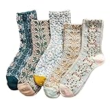 Generisch Fersensporn Strümpfe Motif Pour Femmes Adolescentes Filles Fleurs À Volants Chaussettes...