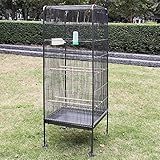 Melko Vogelvoliere groß Vogelhaus 146CM Tierkäfig mit Rollen Zimmervoliere inkl. Sitzstangen und...