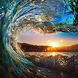 Sea Wave Sunset - 6000-Teiliges Puzzle, Wunderschön Illustriertes Puzzle, Kunstpuzzle, Dekoration...