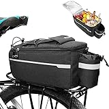 HAOIOPM Fahrradtasche Fahrrad Gepäckträgertasche, Lsoliertasche, Fahrrad Sitz Multifunktionale...