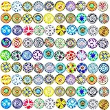 200 Stück 12mm Glasnuggets Mosaiksteine Glassteine Gemischte Farbe Glassteine Muggelsteine...