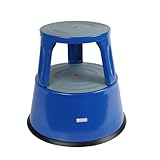 Dönges Rollhocker aus Metall | Bis 150 kg Tragkraft | TÜV & GS geprüfter Tritthocker für Büro,...