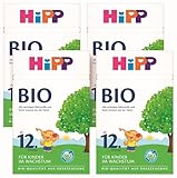 HiPP Bio Kindermilch (4 x 600g), nach 12. Monat, mit Calcium, Eisen, Vitamin C und D, für...