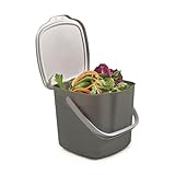 Snips Biomülleimer Komposteimer, Küchenabfalleimer mit Deckel und Griff 3L, Bio Mülleimer,...